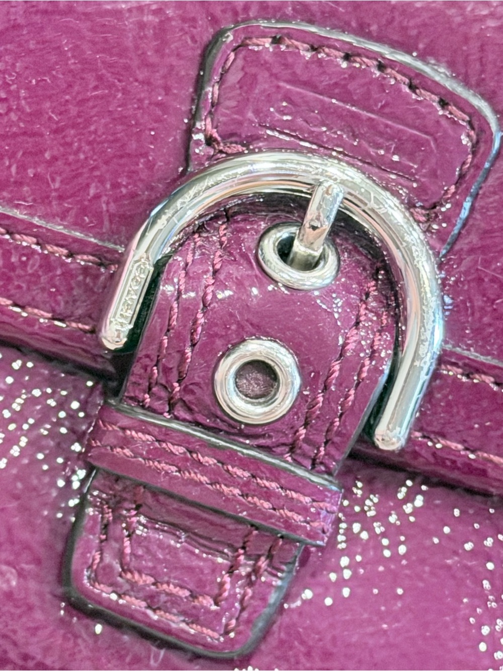 Coach Patent Leather Wallet in Berry - Picture 4 of 4